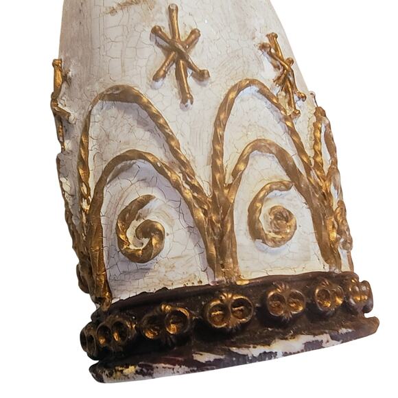 Large Victorian Rustic Snowman Figurine Resin Winter Holiday Home Décor - Picture 6 of 16